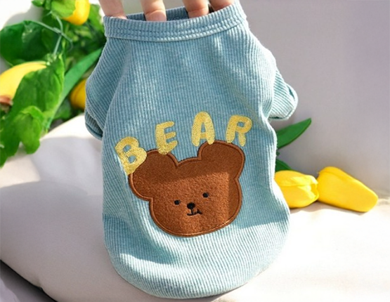 반려동물 곰돌이 사계절 티셔츠